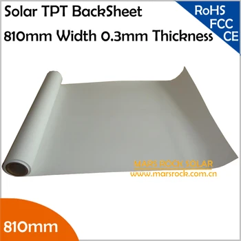 10 метров/лот 810 мм Солнечный TPT, Задний лист для солнечных батарей, Задний лист Для солнечной герметизации, Задний лист для солнечных TPT толщиной 0,3 мм, TUV UL