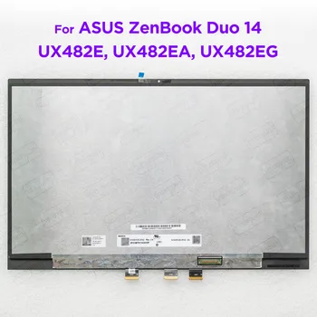 14,0 дюймовый ЖК-дисплей с сенсорным экраном в Сборе для ASUS ZenBook DUO 14 UX481F UX482E UX482EA UX482EG Замена Дисплейного модуля 1920x1080