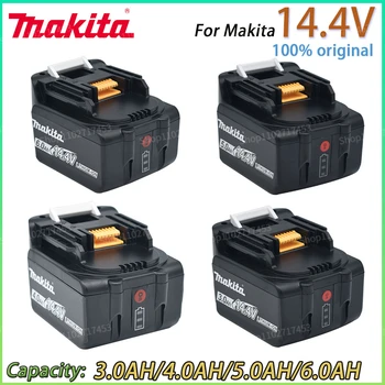 14,4 В 6000 мАч Makita BL1430 BL1415 BL1440 196875-4 194558-0 195444-8 3.0Ah 14,4 В Makita аккумуляторная батарея для светодиодного индикатора