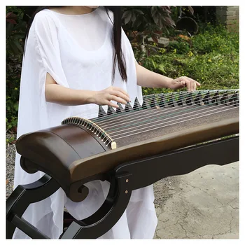 163 см 21 Струнный инструмент Nanmu Guzheng Китайская национальная цитра Digging Zheng с аксессуарами