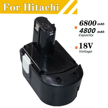 18V 4.8Ah 6.8Ah Аккумуляторная Батарея для Hitachi EB1812S EB1814SL EB1820 EB1826HL EB1830 DS18DL NI-CD Замена Батареи Сверлильного инструмента