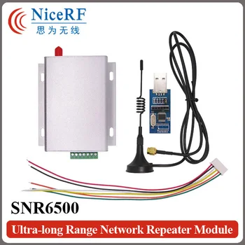 2 комплекта SNR6500 470 МГц TTL Интерфейс 5 Вт Беспроводной Приемопередатчик высокой Мощности и 8 км сетевой модуль сверхдальней Дальности действия