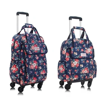 20-дюймовая женская сумка для ручной клади, Оксфордский рюкзак на колесиках, дорожная сумка-тележка, Дорожная багажная сумка, рюкзаки на колесиках