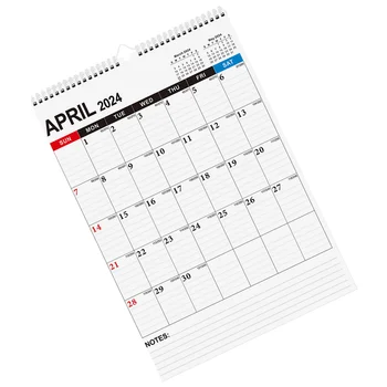 2024-2025 Ежемесячный календарь Праздничный год Настенный Простой Стиль Подвесные Бумажные Календари для Планирования Обратного отсчета Ежедневного использования Знакомств