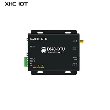 4G LTE RS232 RS485 Беспроводной Приемопередатчик данных Приемник Модем SMA 23 ~ 33dBm DC 8V ~ 28V LTE-FDD WCDMA GSM E840-DTU (4G-02) E XHCIOT