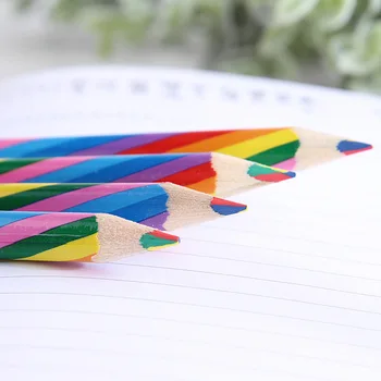 4шт 4 цвета Концентрический Радужный Цветной Карандаш ручка для письма Рисования Набор Карандашей для Рисования для Детей Студенческие Принадлежности для Граффити