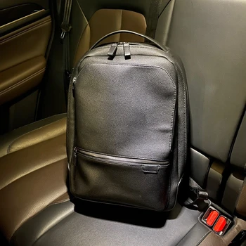 63020111D, простой и модный мужской повседневный рюкзак из кожи для деловых поездок на работу