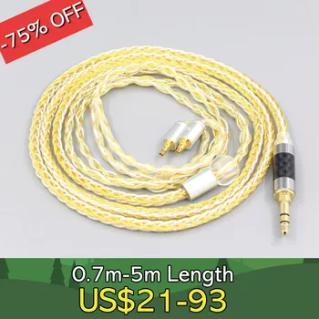 8-Жильный OCC Серебристо-Позолоченный Плетеный кабель для наушников Sennheiser IE40 Pro LN007283
