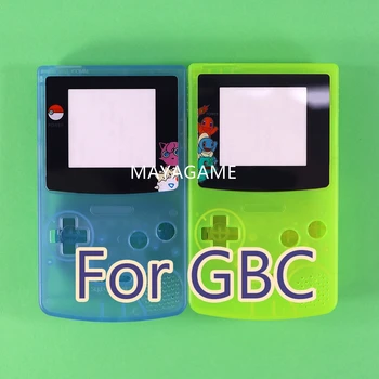 8 комплектов для цветной консоли GBC Gameboy, светящийся корпус, крышка корпуса, флуоресцентный чехол с кнопками