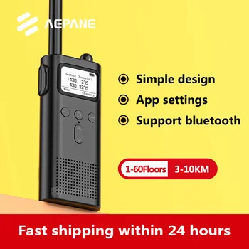 AEPANE A218 PRO поддержка двухканального прослушивания Запись в приложении Bluetooth-наушники walkie talkie с возможностью перенастройки baofeng pro