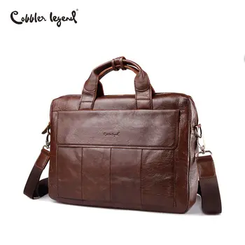 Cobbler Legend, известный бренд, Мужской деловой портфель из натуральной кожи, Сумки для ноутбуков, Мужская дорожная сумка на плечо, Винтажная брендовая сумка