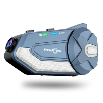 FreedConn Bluetooth Домофон Мотоциклетный Рекордер Камера BT Мотоциклетный шлем Bluetooth-Гарнитура