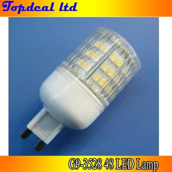 G9 SMD 3528 48 Светодиодная Кукурузная Лампа Теплый Белый/Холодный белый Энергосберегающий 2,6 Вт переменного тока 200 В-240 В с Высоким Люменом 10 шт./лот