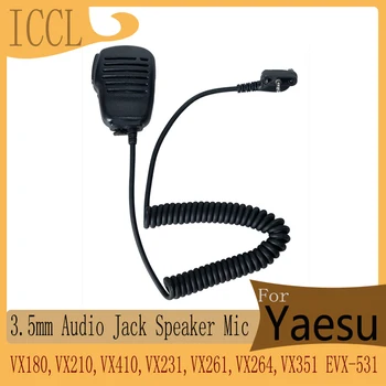 ICCL 3,5 мм Аудиоразъем Динамик Микрофон для портативной рации Yaesu VX180, VX210, VX410, VX231, VX261, VX264, VX351 354 451 454 459, EVX-531 534