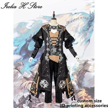 Irelia H Изготовленный на заказ размер FF14 Final Fantasy XIV Edenmorn Пальто Калеки Косплей Костюм Полный комплект костюмов на Хэллоуин
