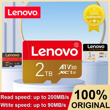 Lenovo 2 ТБ/1 ТБ Micro TF SD Memories 512 ГБ 256 ГБ A1 V30 Флэш-карта памяти SD 128 ГБ Водонепроницаемая SD-карта Для Игр Nintendo Switch
