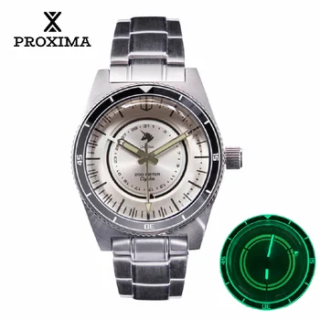 Proxima 40 мм Мужские часы Спортивные Роскошные Сапфировые PT5000 Автоматические механические часы 20Bar Светящаяся копия Высококачественных Часов