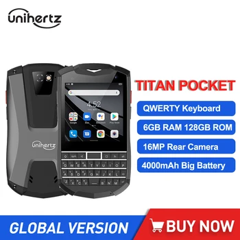 Unihertz Titan Карманный Маленький QWERTY-Смартфон Android 11 Восьмиядерный 6 ГБ + 128 ГБ 3,1-Дюймовый Мобильный телефон 4000 мАч Разблокированный Мобильный телефон NFC