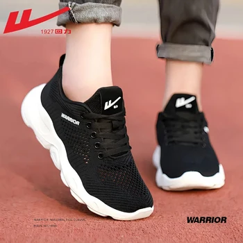WARRIOR/ Классические брендовые повседневные кроссовки, Женские дышащие Легкие кроссовки для бега на шнуровке, весна-лето 2023