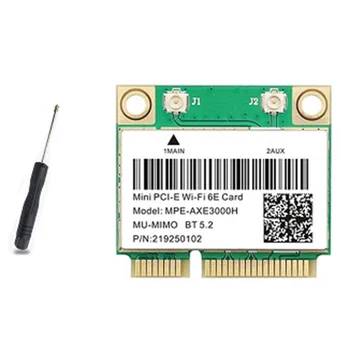 WiFi 6E AX210 Mini PCI-E Беспроводная Сетевая карта WIFI6 Двухдиапазонная сетевая карта 2,4G/5G Bluetooth 5,2 Адаптер сетевой карты
