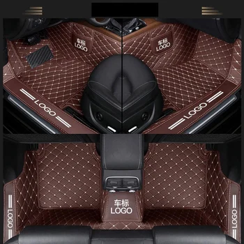 YUCKJU, Изготовленный на Заказ кожаный автомобильный коврик для Alfa Romeo Giulia Stelvio 2017, Автомобильные аксессуары, Автоаксессуары для стайлинга автомобилей