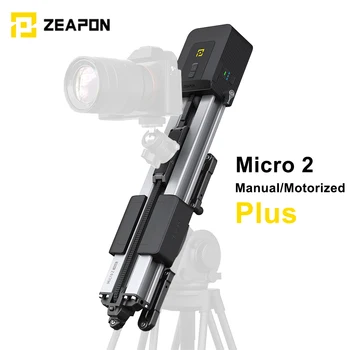 Zeapon Micro 2 Plus Моторизованный/Ручной Слайдер Камеры Ультра Бесшумный Моторный Рельс 56 см/22 дюйма Камера Видео Слайдер Макро Трек