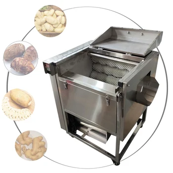 Автоматическая машина для очистки картофеля, Роликовая стиральная машина для овощей, коммерческая машина для очистки от пилинга 