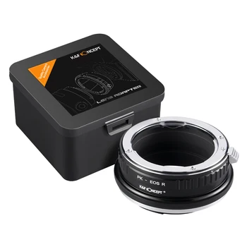 Адаптер для крепления объектива K & F Concept для объектива Pentax PK к корпусу камеры Canon EOS R.