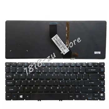 Английская клавиатура YALUZU для Acer Aspire V5-431G V5-431P V5-431PG V5-471G V5-471P V5-471 V5-431 MS2360 с подсветкой без рамки