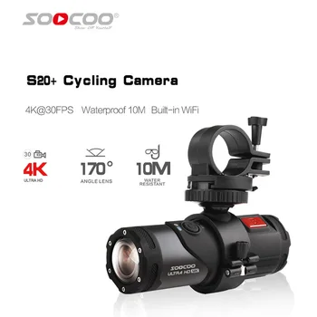 Водонепроницаемая Экшн-камера 4K WiFi Шлем Видеокамера Для Мотоцикла Велосипед Мото Шлем Видеокамера Спортивная Камера SOOCOO S20 +
