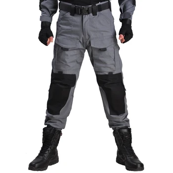Военные Тактические брюки-карго, Мужские армейские тренировочные брюки с несколькими карманами, износостойкие водонепроницаемые брюки для сафари, Мужские походные брюки