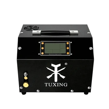 Воздушный компрессор TUXING 4500Psi 300Bar PCP с ЖК-дисплеем, цифровым управлением, автоматической остановкой компрессора, адаптером питания 12 В для резервуара PCP