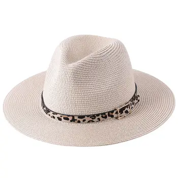 Дизайнерская мужская и женская Весенне-летняя Соломенная шляпа в стиле Джаз, кепка с Верхом, Мужская и Женская Солнцезащитная кепка Gorras 모자
