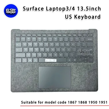 Для Microsoft Новая Оригинальная Клавиатура Surface Laptop3 Laptop4 13,5 дюймов Американская Клавиатура 1867 1868 1950 1951 Ноутбук с тачпадом