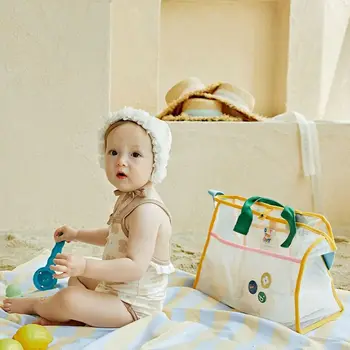 Дорожная пляжная сумка, Сетчатая сумка для мамы, Новая корзина для хранения игрушек, для путешествий|плавания