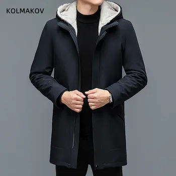 зимнее съемное пальто с подкладкой 2022, мужской высококачественный утепленный тренч, повседневные мужские куртки с капюшоном, размер мужской одежды M-4XL