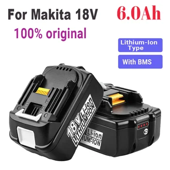 Инструментальный Аккумулятор Makita 18V 6000mAh со светодиодной литий ионной Заменой LXT BL1860B BL1860 BL1850 BL 1830 и другие