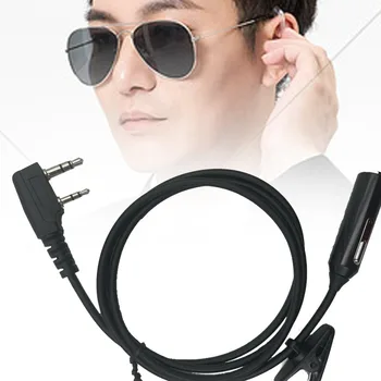 Кабель-преобразователь Аудионаушника от 2Pin до 3,5 мм Для Портативной Рации Baofeng Из Высококачественного Пластика Прочный Чистый Звук Голоса
