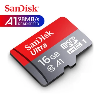 Карта памяти SanDisk Ultra UHS-I U1 Trans Flash 98 МБ/с. C10 16 ГБ micro SD Карта microSDHC Full HD TF Карта для смартфона Планшета