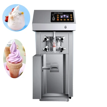 Коммерческая машина для производства мягкого мороженого PBOBP, Заводская Розетка, Настольные Машины для производства мороженого с 3 Вкусами
