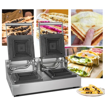 Коммерческая электрическая Машина для приготовления сэндвичей, Тостер с антипригарным покрытием, Машина для приготовления вафель, Машина для приготовления сэндвичей, Машина для выпечки кондитерских изделий