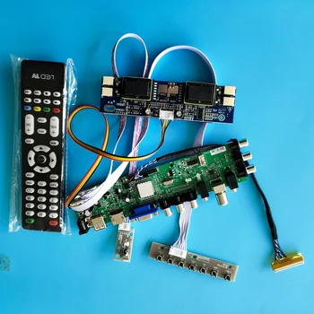 Комплект для M190A1-L09/M190A1-L0B AV TV USB пульт дистанционного управления DVB-T HDMI VGA Плата контроллера 30pin Цифровая ЖК-панель 1440X900 4 CCFL 19 