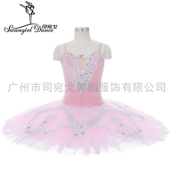 костюм-пачка для выступлений, балетный сценический костюм феи розовой сахарной сливы, профессиональные классические балетные пачки 