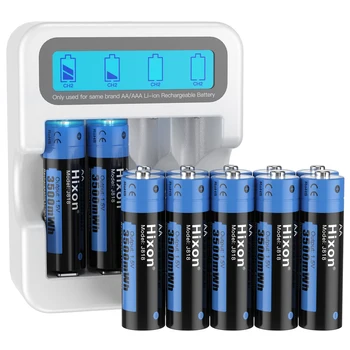 Литий-ионная аккумуляторная батарея 3500mWh 1.5V AA, ЖК-зарядное устройство Aaa Battery, Прямые продажи от производителей, Используется в камерах, Электрических игрушках