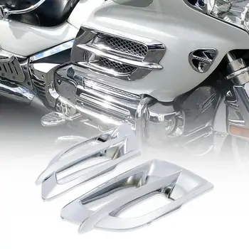 Мотоциклетный боковой обтекатель Акцентные решетки для Honda Goldwing Gold Wing GL1800 GL 1800 2001-2011 2010 2009 2008 аксессуары Хром