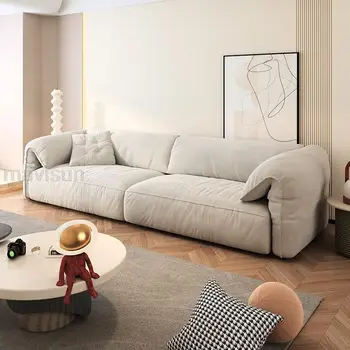 Напольный диван с зеленой фланелевой обивкой Moden Design, Диван с кремовой спинкой, 3-местный диван Loveseat, Мебель для спальни Sandalyeler, FGM
