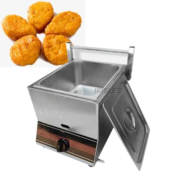 Настольная машина для приготовления картофеля фри из нержавеющей Стали, 2 Бака, 2 Корзины, Коммерческая Фритюрница для картофельных чипсов, Электрическая Фритюрница