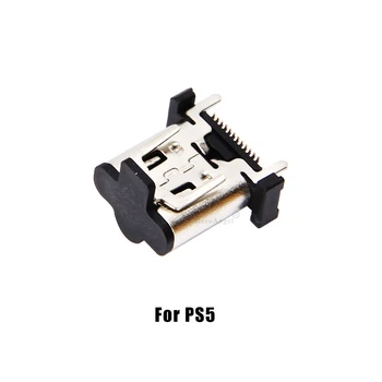 Новое поступление, оригинальный 5 шт. разъем для зарядки через Micro USB для консоли PS5, разъем питания-Type-C, зарядное устройство для PlayStation 5
