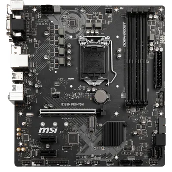 Новый MSI B365M PRO-VDH с разъемом Intel LGA-1151 Micro-ATX LGA 1151 Поддерживает память DDR4 с частотой до 2666 МГц Turbo M.2 USB 3.1