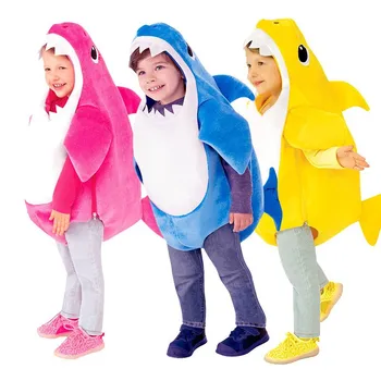 Новый детский день, прекрасная одежда для выступлений на сцене, Унисекс, Семейная акула, Детский костюм для Хэллоуина, Забавное животное, детский косплей-костюм